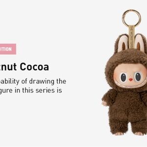 Nut Cocoa Plush Keychain